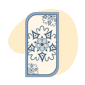 Mandala Bookmark Illustration