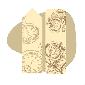 Vintage Bookmark Illustration