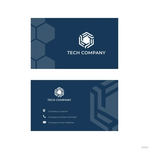 Technology Business Card Vector