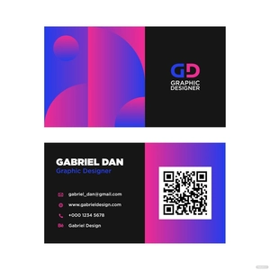Graphic Designer Business Card Vector