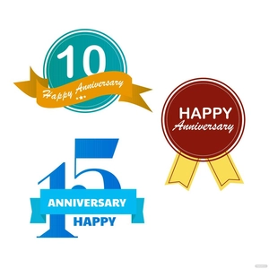 Anniversary Label Vector