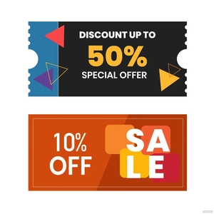 Coupon Banner Vector