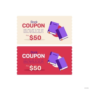 Coupon Book Vector