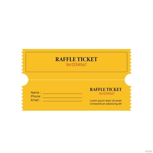Raffle Coupon Vector