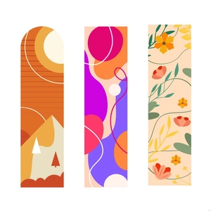 Colorful Bookmarks Illustration