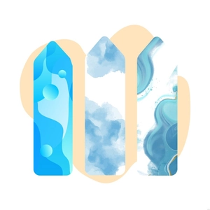 Blue Bookmark Illustration