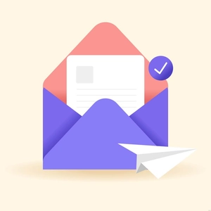 Cartoon Mail Envelope Illustration
