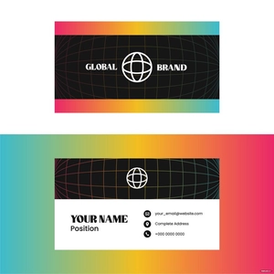 Modern Business Card Vector