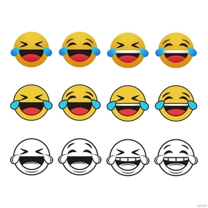 Laughing Emoji Vector