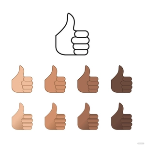 Thumbs Up Emoji Vector