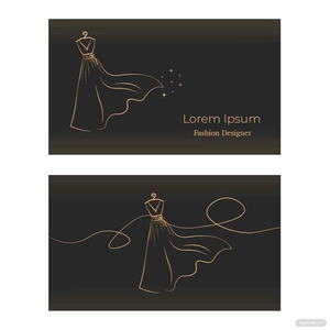 Fashion Business Card Vector