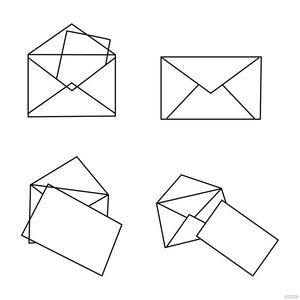 Envelope Outline Vector