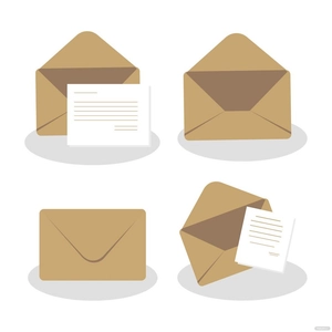 Brown Envelope Vector
