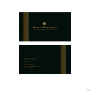 Elegant Business Card Vector