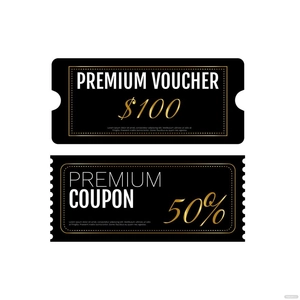 Premium Coupon Vector