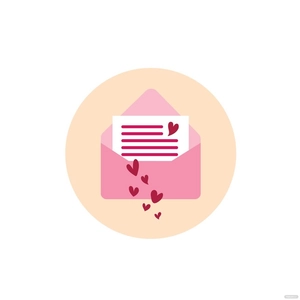 Heart Envelope Vector