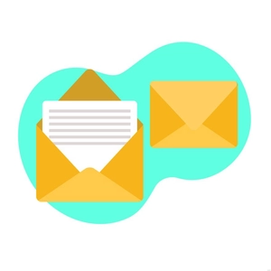Flat Envelope Illustration