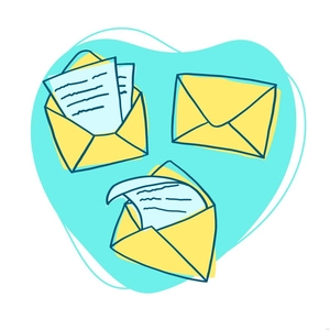 Cartoon Envelope Illustration