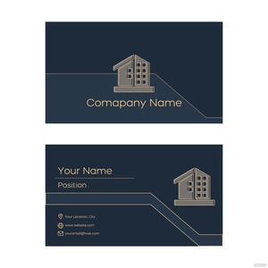 Realtor Business Card Vector