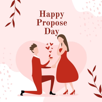 Free Happy Propose Day Linkedin Post Template to Edit Online