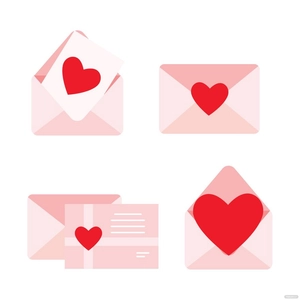 Love Envelope Vector