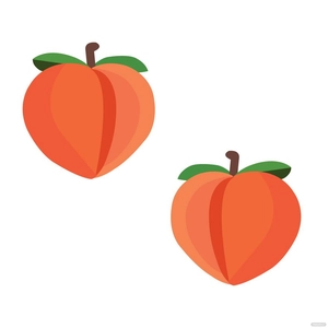 Peach Emoji Vector