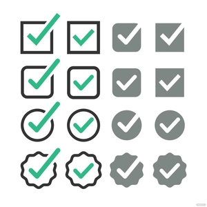 Check Mark Box Vector