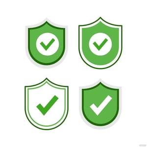 Shield Check Mark Vector