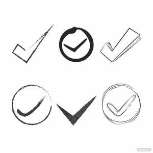 Check Mark Doodle Vector