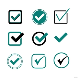 Correct Check Mark Vector