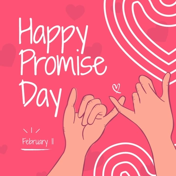 Free Happy Promise Day Instagram Post Template to Edit Online