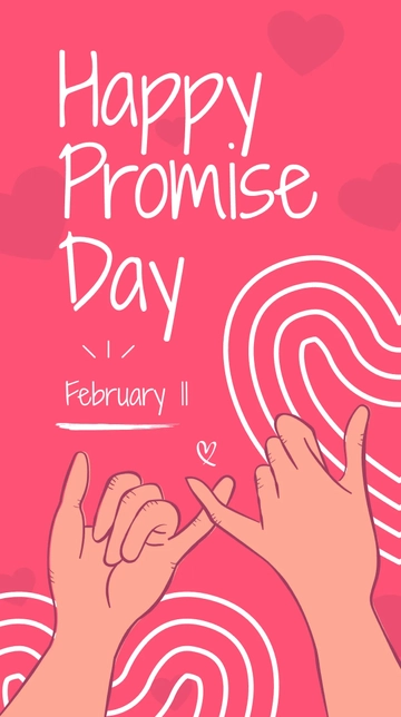 Free Happy Promise Day Instagram Story Template to Edit Online