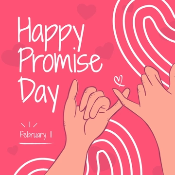 Free Happy Promise Day Linkedin Post Template to Edit Online
