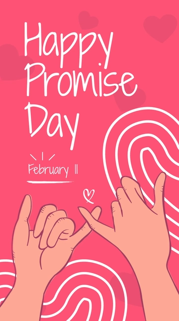 Free Happy Promise Day Whatsapp Post Template to Edit Online