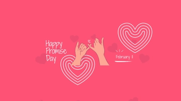Free Happy Promise Day Youtube Banner Template to Edit Online