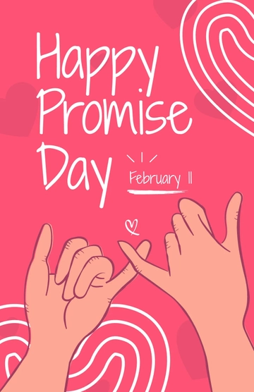 Free Happy Promise Day Poster Template to Edit Online