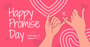 Free Happy Promise Day Facebook Post Template to Edit Online