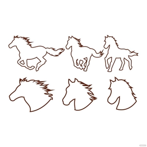 Horse Outline Vector
