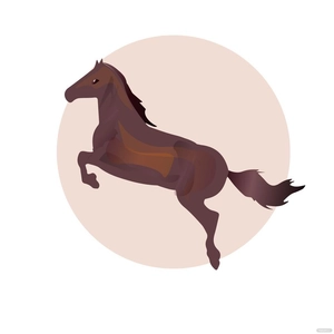 Horse Jumping Vector
