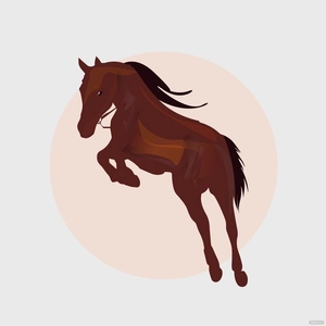Jumping Horse Vector