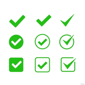 Green Tick Mark Vector