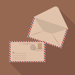 Vintage Envelope Illustration