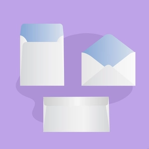 White Envelope Illustration