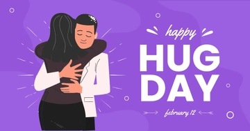 Free Happy Hug Day Facebook Post Template to Edit Online