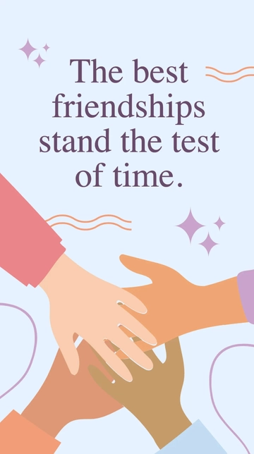 Free Friendship Whatsapp Status Template to Edit Online