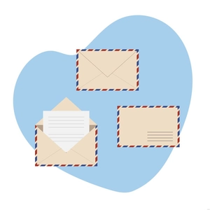 Old Style Envelope Illustration