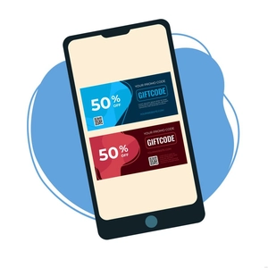 Digital Coupon Illustration