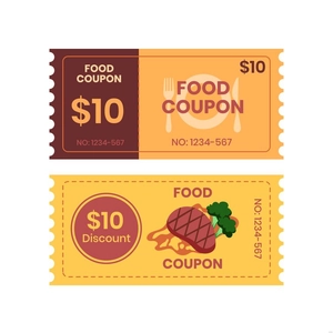 Food Coupon Illustration