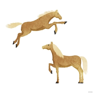 Watercolor Horse Vector