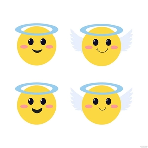 Angel Smiley Vector